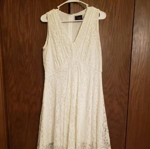 Womens White Lace Dress